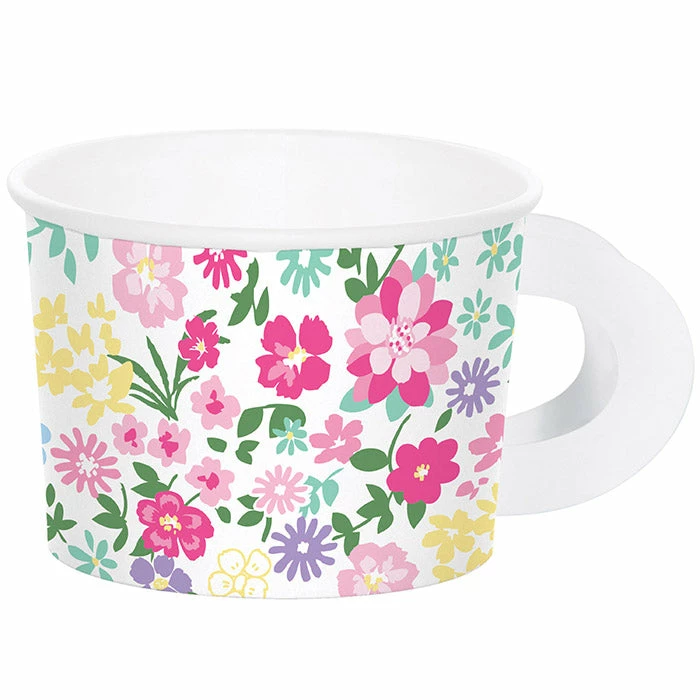 Creative Converting Floral Tea Party Treat Cups, 8 Ct Kids Birthday Party Themes