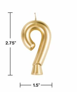 Creative Converting Gold 9 Candle Birthday Party Candles