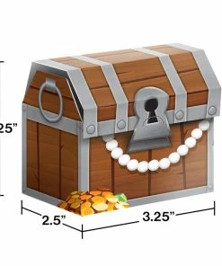Creative Converting Pirate Treasure Favor Boxes, 8 Ct