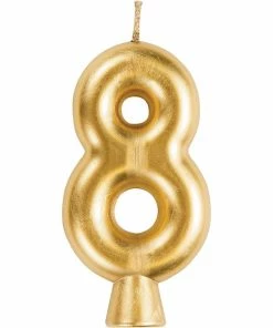 Creative Converting Gold 8 Candle