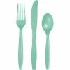 Creative Converting Fresh Mint Green Assorted Plastic Cutlery, 24 Ct