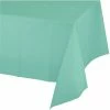 Creative Converting Fresh Mint Tablecover Plastic 54" X 108"