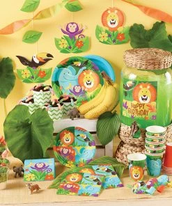 Creative Converting Kids Birthday Party Themes Jungle Safari Napkins, 16 Ct