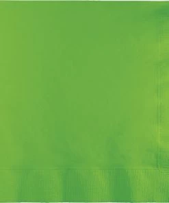 Creative Converting Solid Color Tableware Fresh Lime Luncheon Napkin 2Ply, 50 Ct