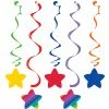 Creative Converting Rainbow Dizzy Danglers, 5 Ct