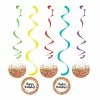 Creative Converting Confetti Sprinkles Dizzy Danglers, 5 Ct Kids Birthday Party Themes
