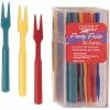Creative Converting New Year's Eve Party Supplies Assorted Color Cocktail Forks, 30 Ct