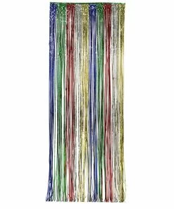 Creative Converting General Decorations Foil Door Curtain Multicolor, 8'X3'