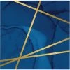 Creative Converting Navy Blue And Gold Foil Beverage Napkins, Pack Of 16 Bridal And Wedding
