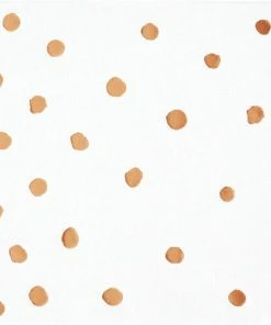 Creative Converting Bridal And Wedding Rose Gold Foil Beverage Napkins, Pack Of 16