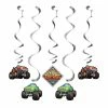 Creative Converting Monster Truck Rally Dizzy Danglers, 5 Ct