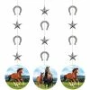 Creative Converting Kids Birthday Party Themes Horse And Pony Hanging Cutouts, 3 Ct