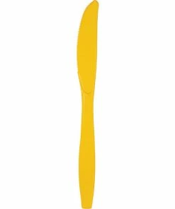 Creative Converting School Bus Yellow Plastic Knives, 50 Ct