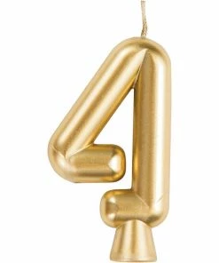 Creative Converting Gold 4 Candle