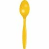 Creative Converting School Bus Yellow Plastic Spoons, 24 Ct