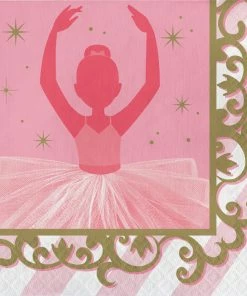 Creative Converting Ballet Napkins, 16 Ct