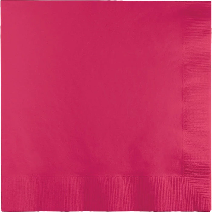 Creative Converting Hot Magenta Luncheon Napkin 3Ply, 50 Ct