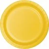 Creative Converting School Bus Yellow Dessert Plates, 8 Ct Solid Color Tableware