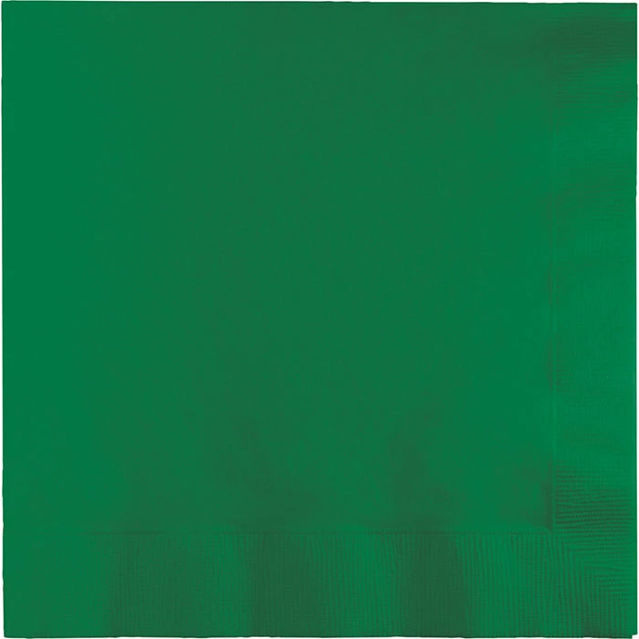 Creative Converting Emerald Green Luncheon Napkin 3Ply, 50 Ct