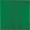 Creative Converting Solid Color Tableware Emerald Green Luncheon Napkin 2Ply, 50 Ct