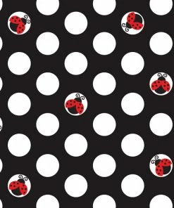 Creative Converting Ladybug Fancy Beverage Napkin, 3 Ply, 16 Ct