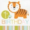 Creative Converting Happy Jungle 1st Birthday Napkins, 16 Ct 1st Birthday Party Themes
