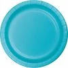 Creative Converting Solid Color Tableware Bermuda Blue Dessert Plates, 8 Ct