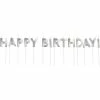 Creative Converting Silver Happy Birthday Pick Candles, 14 Ct Birthday Party Candles