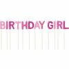 Creative Converting Birthday Girl Pick Candles, 12 Ct