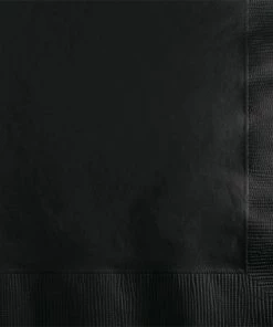 Creative Converting Black Velvet Beverage Napkin 2Ply, 50 Ct