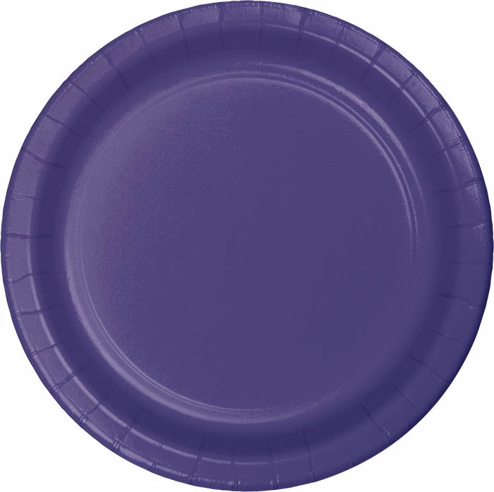 Creative Converting Purple Dessert Plates, 24 Ct Solid Color Tableware
