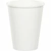 Creative Converting White Hot/Cold Paper Paper Cups 9 Oz., 8 Ct Solid Color Tableware