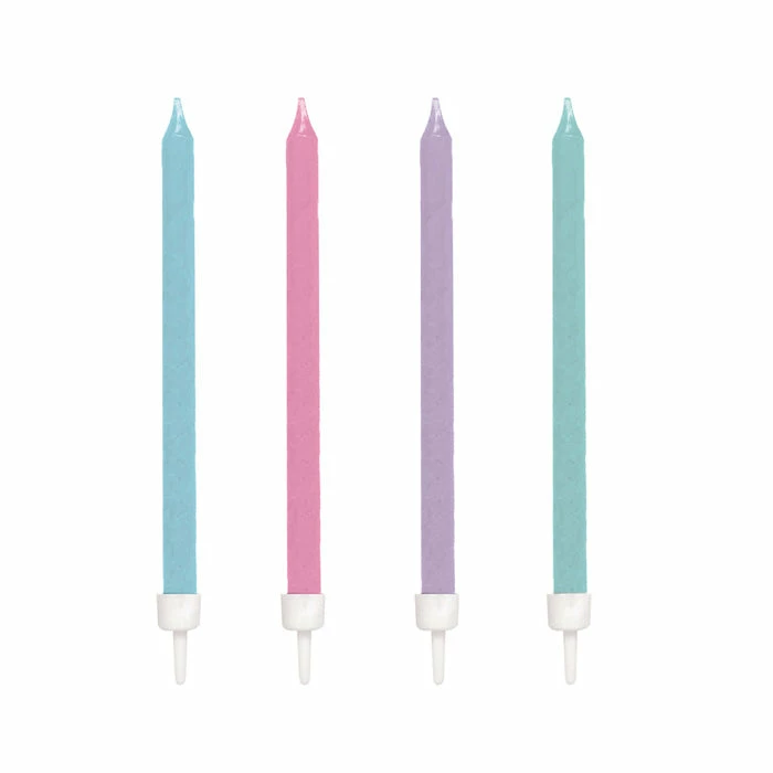 Creative Converting Birthday Party Candles Pastel Candles, 12 Ct