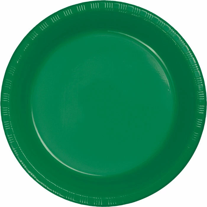 Creative Converting Emerald Green Plastic Banquet Plates, 20 Ct