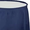 Creative Converting Navy Plastic Tableskirt, 14' X 29"