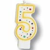 Creative Converting Birthday Party Candles Polka Dot #5 Candle