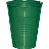 Creative Converting Solid Color Tableware Emerald Green Plastic Cups, 20 Ct