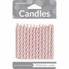 Creative Converting Pink Striped Candles, 24 Ct Birthday Party Candles
