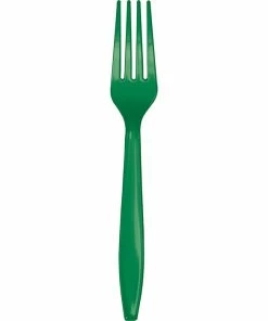Creative Converting Emerald Green Plastic Forks, 24 Ct