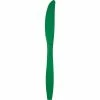 Creative Converting Emerald Green Plastic Knives, 24 Ct Solid Color Tableware