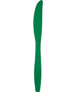 Creative Converting Emerald Green Plastic Knives, 24 Ct Solid Color Tableware