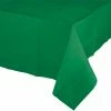 Creative Converting Solid Color Tableware Emerald Green Tablecover 54"X 108" Polylined Tissue