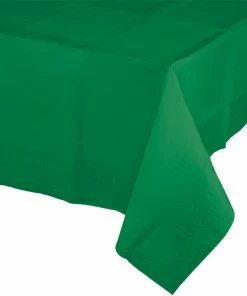 Creative Converting Solid Color Tableware Emerald Green Tablecover 54