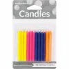 Creative Converting Birthday Party Candles Flourescent Candles, 24 Ct
