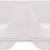 Creative Converting Clear Plastic Tray 16" Divided Solid Color Tableware