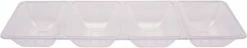 Creative Converting Clear Plastic Tray 16" Divided Solid Color Tableware