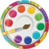 Creative Converting Art Party Dessert Plates, 8 Ct Kids Birthday Party Themes