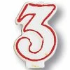 Creative Converting #3 Candle Birthday Party Candles