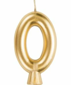 Creative Converting Birthday Party Candles Gold 0 Candle