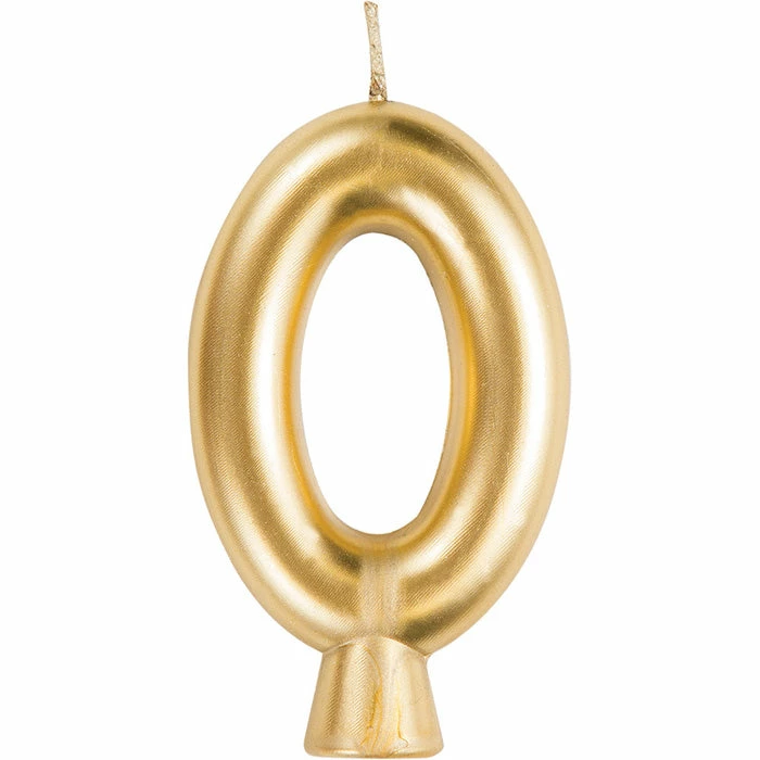 Creative Converting Birthday Party Candles Gold 0 Candle